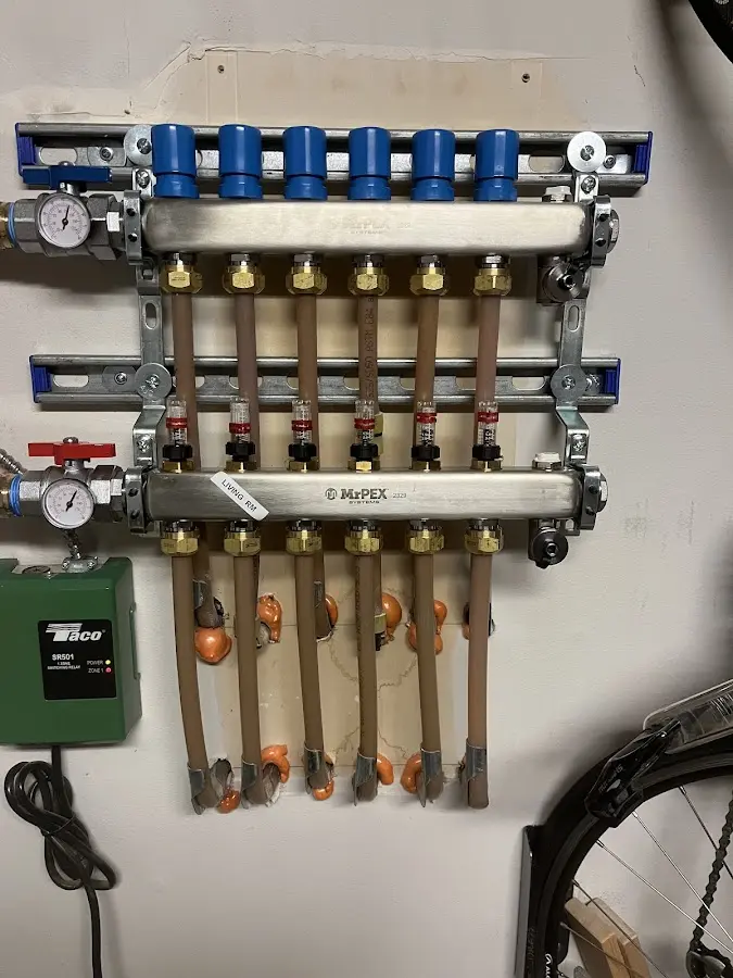 Plumber performing Leak Detection at a residential property in West Liberty